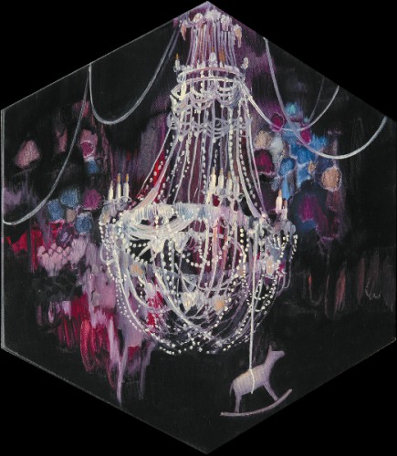 Gedanken uber die zeit, 2009 - Huile sur toile de coton
50 x 44 cm

