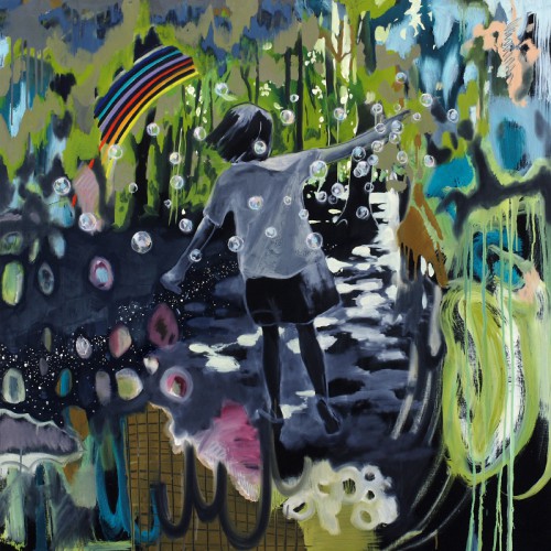 A Song of Lemon, 2012 - Huile sur toile
116,5 x 116,5 cm