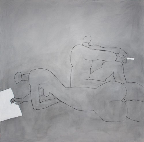 Couple I, 2012 - 
Huile sur toile
130 x 130 cm