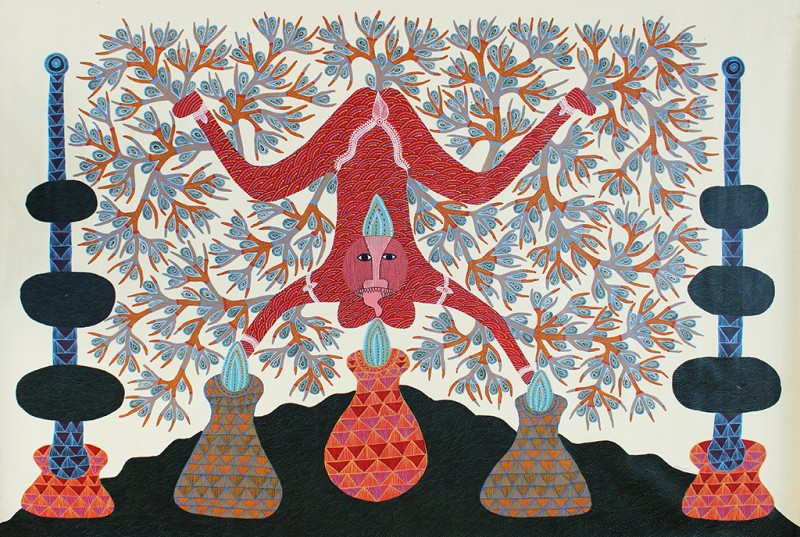 Sans titre, 2013, glycérophtlique sur toile, 143,5 x 205,5 cm.