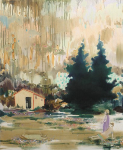 0,5 sekunden auf einen planet, 2007 - 2007, huile sur toile, 160 x 130 cm