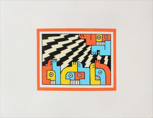 Untitled 10 - 2013, mixed technique on paper, 24 x 32 cm