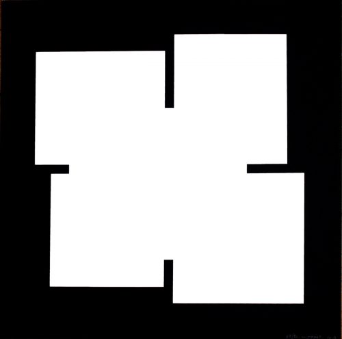 White on black - 2013, original silk-screen printing on paper, 37.5 x 37.5 cm, 50 copies