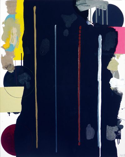 Toi -  2017, acrylique et sable sur toile, 76 x 61 cm 