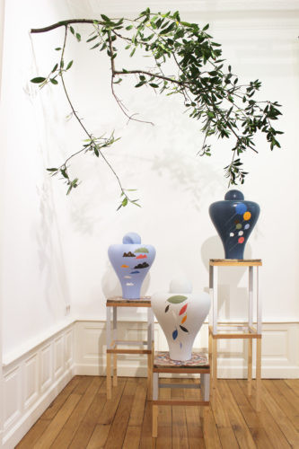 Pigeons - 2017, Installation Galerie Louis Gendre
