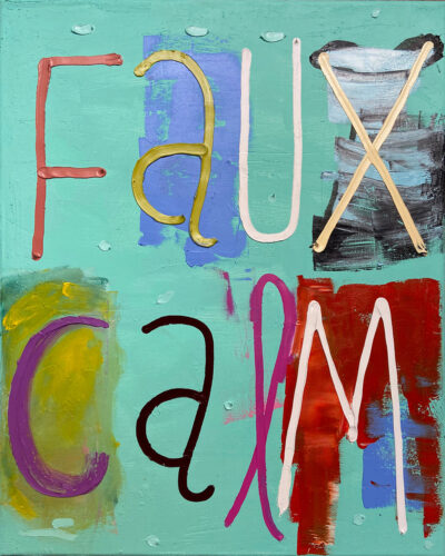 Faux calm -  2021, huile sur toile, 50 x 40 cm