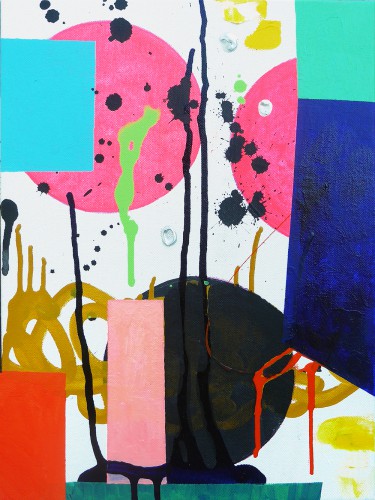 Surround sound - 2015, mixte sur toile 30,5 x 40,5 cm