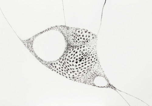 Untitled - 2015, pencil and ink on paper, 77 x 112 cm