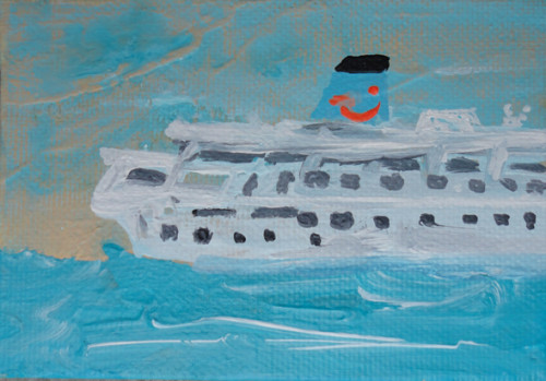 Thomson dream - 2015, acrylique sur toile, 7 x 10 cm