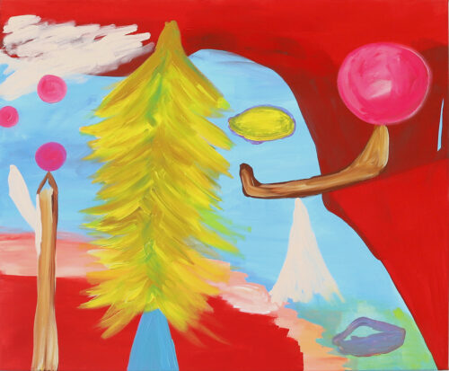 Sapin - 2023, acrylique sur toile, 120 x 140 cm