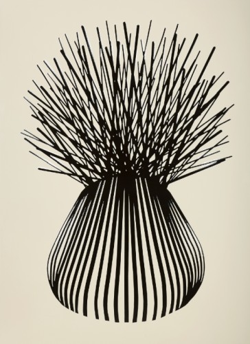 Sans titre #146 - 2016, émail sur acier, 150 x 110 cm