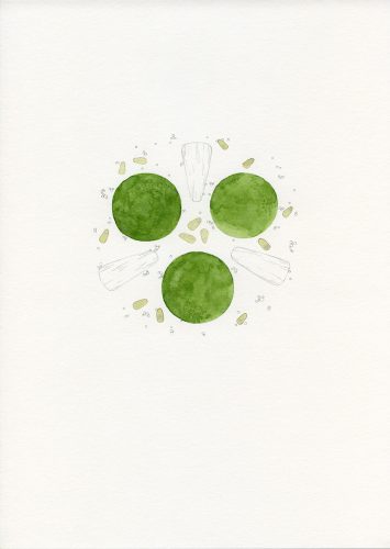 Z18_017 - 2018, Mixte sur papier, 29,7 x 21 cm