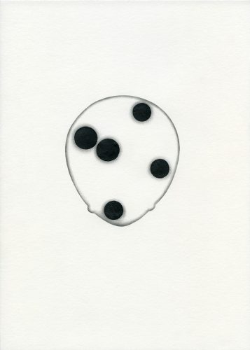 Z18_112 - 2018, Mixte sur papier, 29,7 x 21 cm