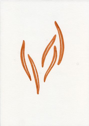 Z18_120 - 2018, Mixte sur papier, 29,7 x 21 cm