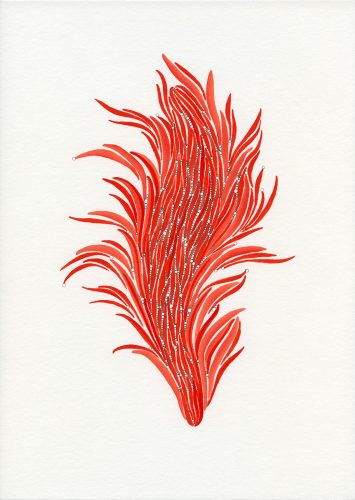 Z18_122 - 2018, Mixte sur papier, 29,7 x 21 cm