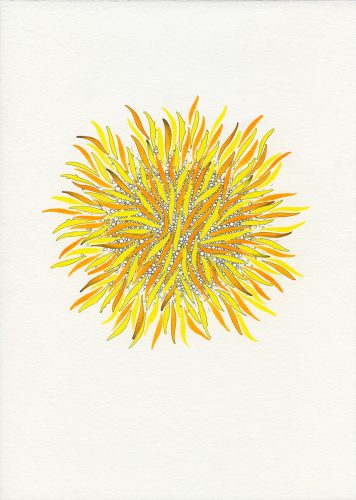 Z18_138 - 2018, Mixte sur papier, 29,7 x 21 cm