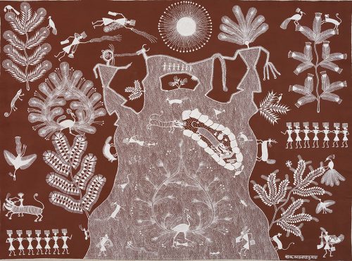 Balu Dumada - Sans titre, 2017, acrylique sur toile, 76 x 100 cm