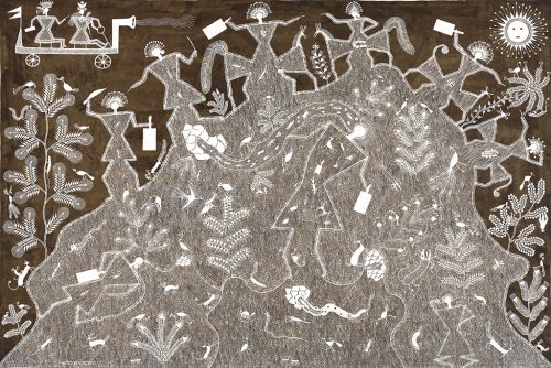 Balu Dumada - Sans titre, 2017, acrylique sur toile, 117.5 x 170.5 cm