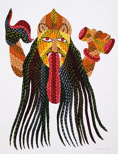 Venkat Shyam - Sans titre, acrilyque sur papier, 71 x 55.5 cm