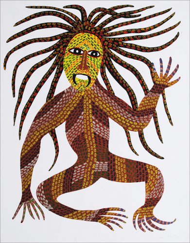 Venkat Shyam - Sans titre, acrylique sur papier, 71 x 55.5 cm