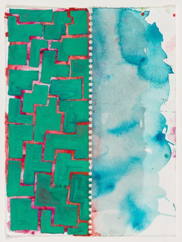 PR-G-2016-1 - 2016, gouache sur papier, 38 x 28 cm