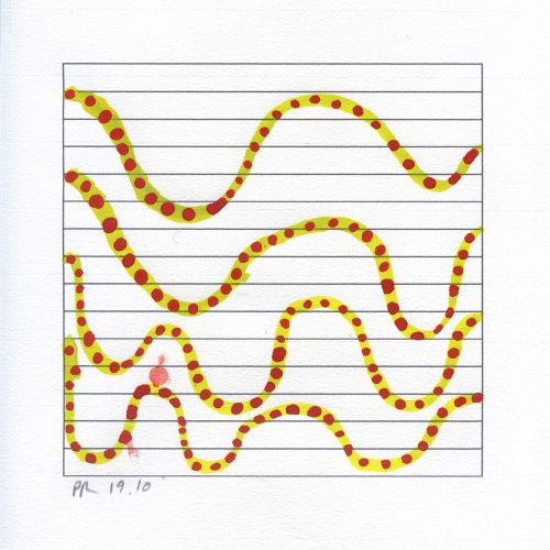 PR_FIASCOS_19_10 - 2015, gouache sur papier, 25 x 25 cm