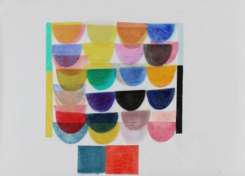 Marching Orders - 2018, pastel gras sur papier calque, 61 x 92 cm