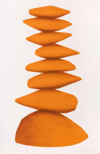 Yello Stack - 2016, pochoir,101,5 x 66,5 cm,15 exemplaires