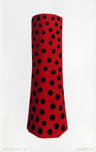 Red Holed Column - 2018,pochoir,103 x 66,5 cm,25 exemplaires

