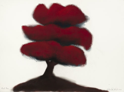 Red Tree - 2018,pastel sur papier,57 x 76 cm
