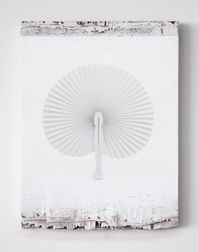 Air China Air - 2021, acrylique et impression UV sur bois, 37 x 27 cm