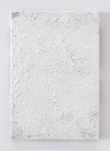 Playground - 2022, acrylique et terre sur coton, sur bois, 45 x 31 cm