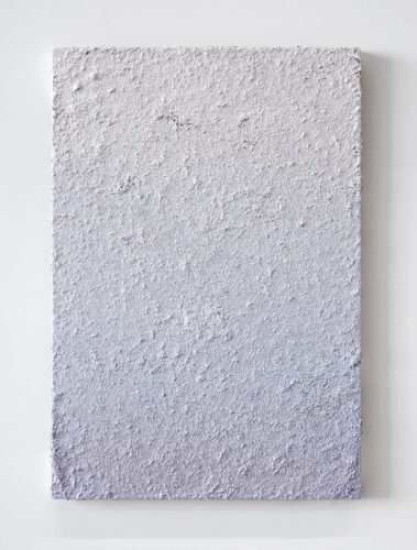 Playground - 2022, acrylique et terre sur coton, sur bois, 45 x 31 cm
