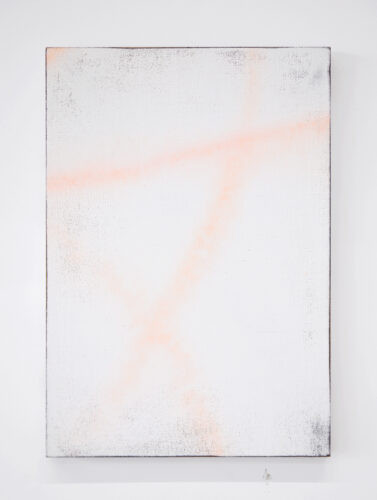 Sans titre - 2021, acrylique sur coton, sur bois, 47 x 33 cm