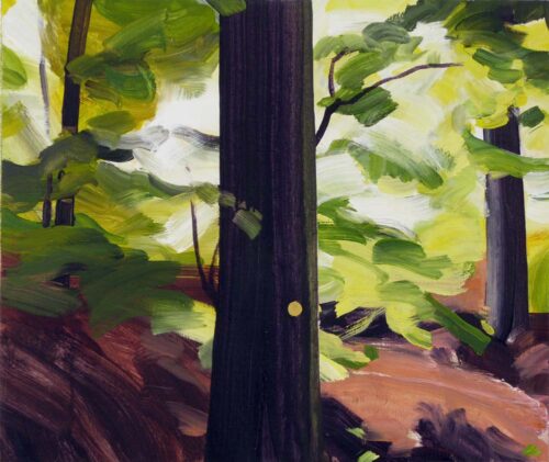 Forêt 019 - 2017, acrylique sur toile, 46 x 55 cm