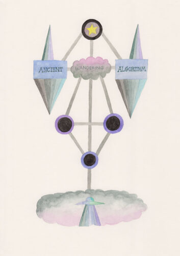 The Escapist BHST/Ancient Wandering Algorithm - 2018-19, impression pigmentaire surHahnemuhle, 29.7 x 21 cm, 15 exemplaires