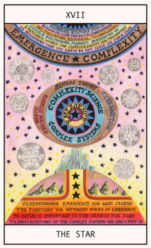 HEXEN 5.0 / Maior Arcana /XVI THE STAR Emergence +Complexity Theory - 2023-25,Impression digitale, édition de 15 exemplaires, 42 × 29.7 cm
