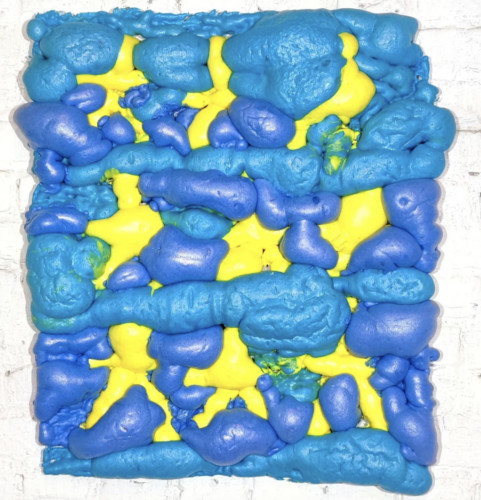 Voûte étoilée - 2022, mousse polyuréthane sur toile, , 55 x 35 cm