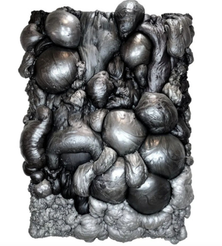Magma - 2021, mousse polyuréthane sur toile, 210 x 170 cm