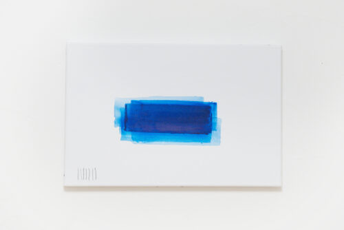 Floating form VII r a/b - 2024, acrylique sur toile, 26, x 41 cm