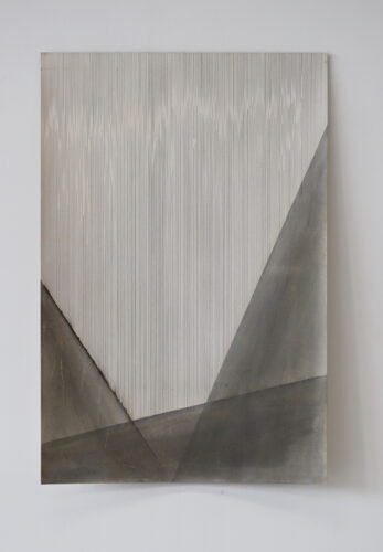 Sans titre (Dessin) - 2025, mine de plomb et huile, 120 x 80 cm