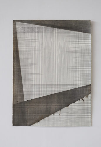 Sans titre (Dessin) - 2025, mine de plomb et huile, 76 x 56 cm