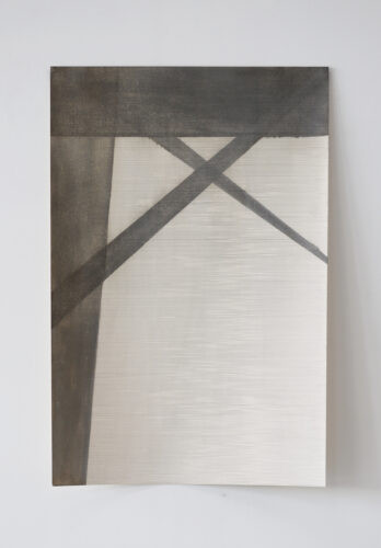 Sans titre (Dessin) - 2025, mine de plomb et huile, 120 x 80 cm