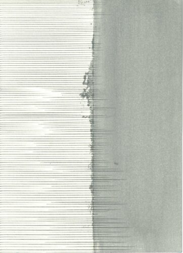 Sans titre (Dessin) - 2025, mine de plomb et huile, 21 x 29,7 cm