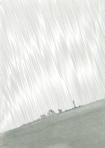 Sans titre (Dessin) - 2025, mine de plomb et huile, 21 x 29,7 cm