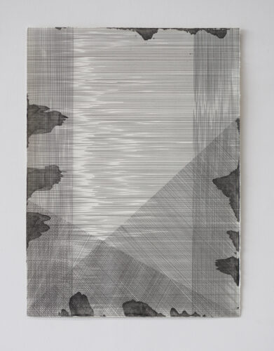 Sans titre (Dessin) - 2024, mine de plomb et encre, 76 x 56 cm